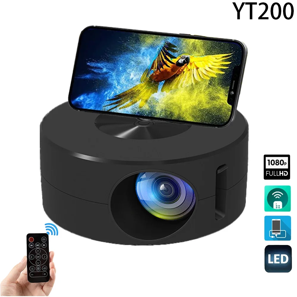 Home Cinema Kids - Mini proyector de vídeo móvil YT200