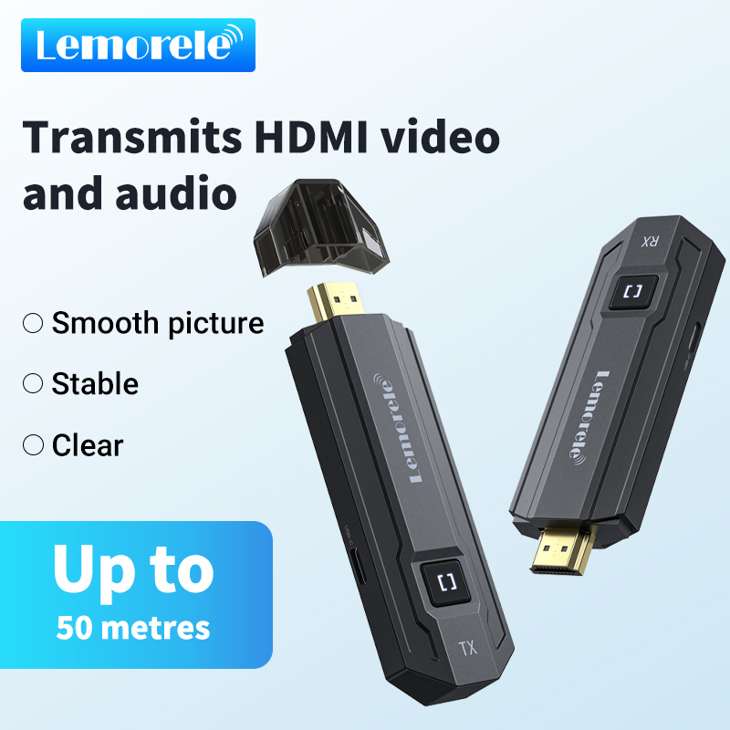 Home Cinema Wireless - Transmisor y Receptor Inalámbrico HDMI Lemorele