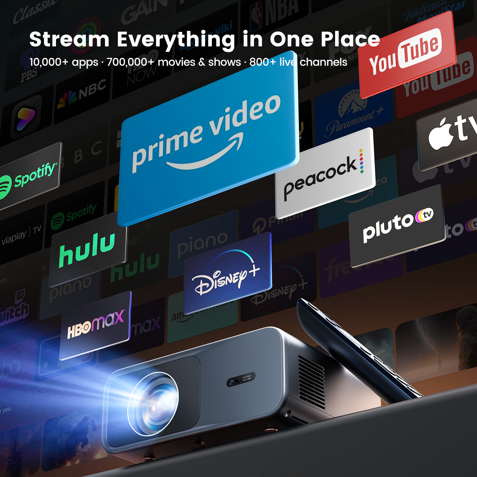 Proyector Wimius G1 4K con Goo - Home Cinema Movies reseña y precio