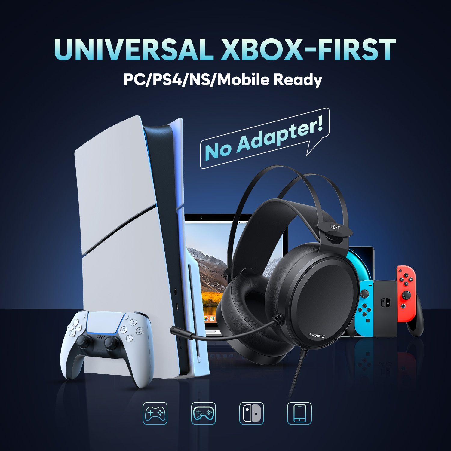 NUBWO-auriculares para videoju - Home Cinema Headphones reseña y precio