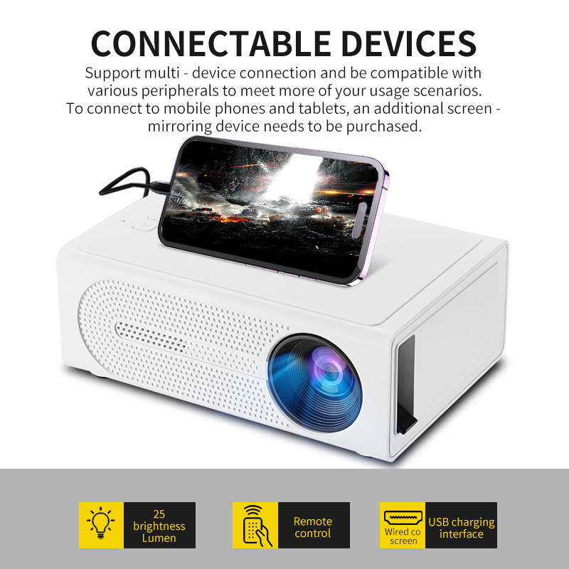 Mini Proyector Portátil Compat - Home Cinema Kids reseña y precio