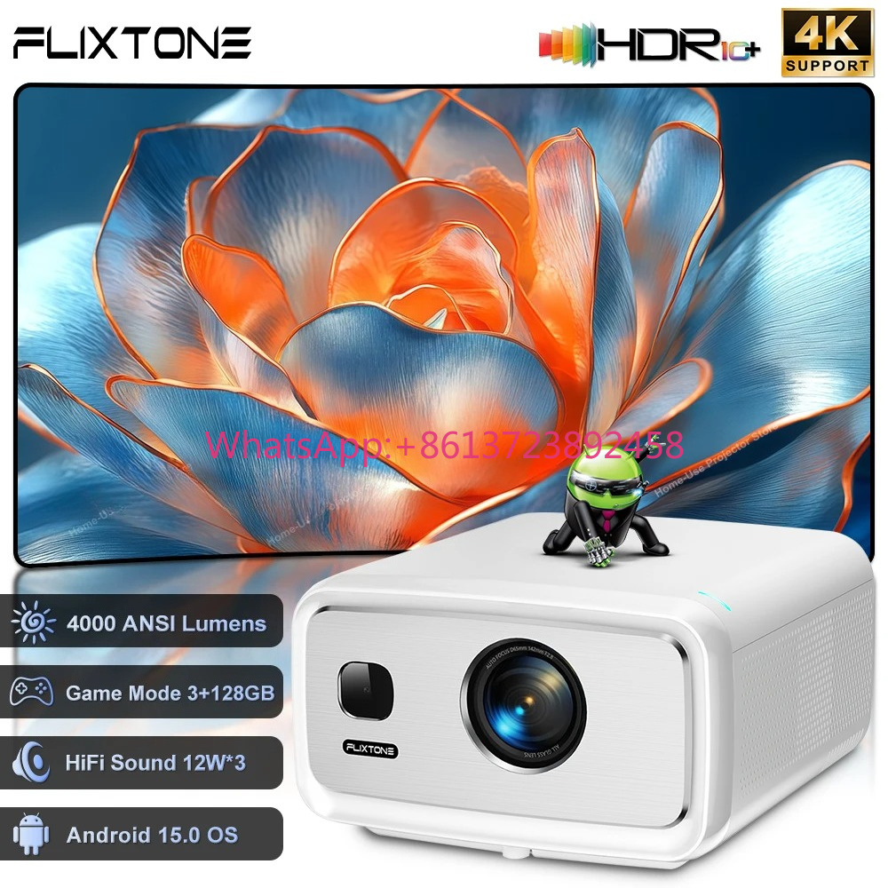 Proyector FlixTone D10S 4000 A - Home Cinema Movies reseña y precio