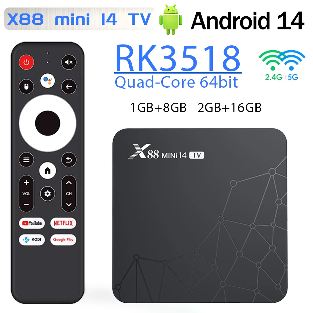 Android14 X88 MINI 14 TV Box B - Netflix Home Cinema reseña y precio