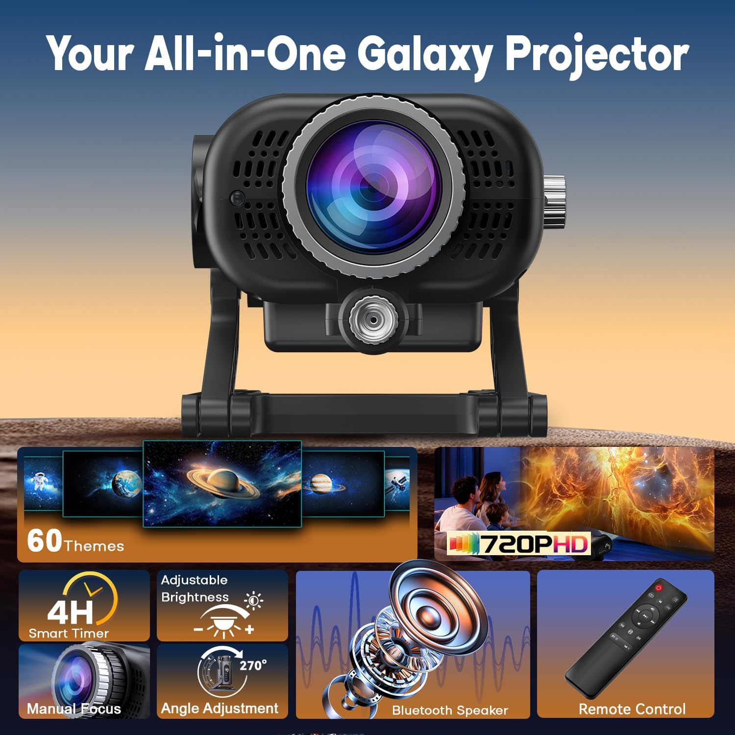 Proyector de Luz 3D Galaxy, 60 - Home Cinema Kids reseña y precio