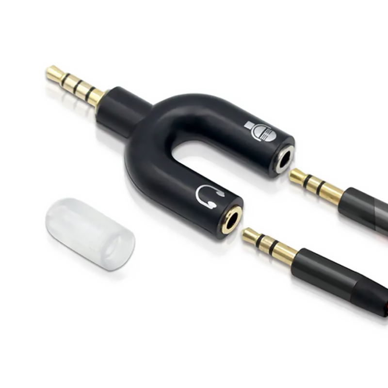 Adaptador de micrófono divisor - Home Cinema Headphones reseña y precio