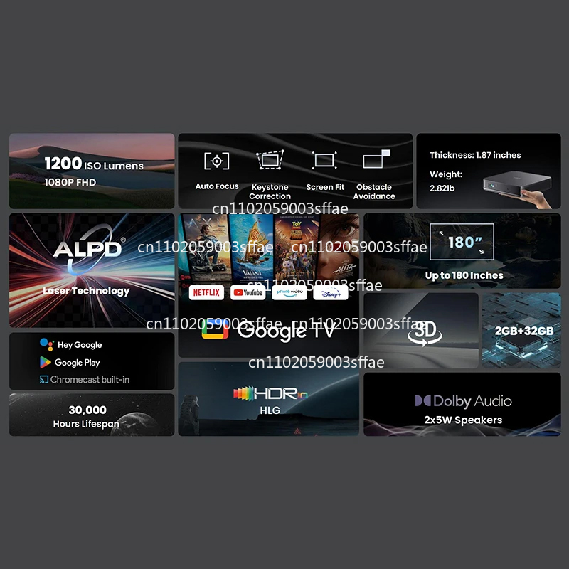Proyector Láser LED Mini Portá - Netflix Home Cinema reseña y precio