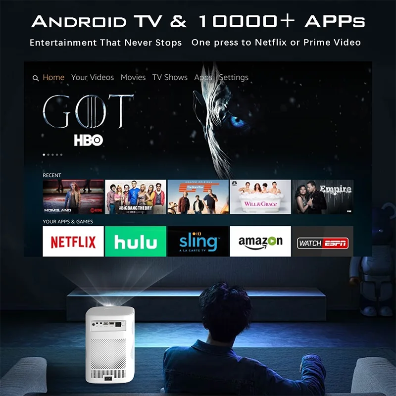 Mini Proyector Android 4K con  - Home Cinema Kids reseña y precio